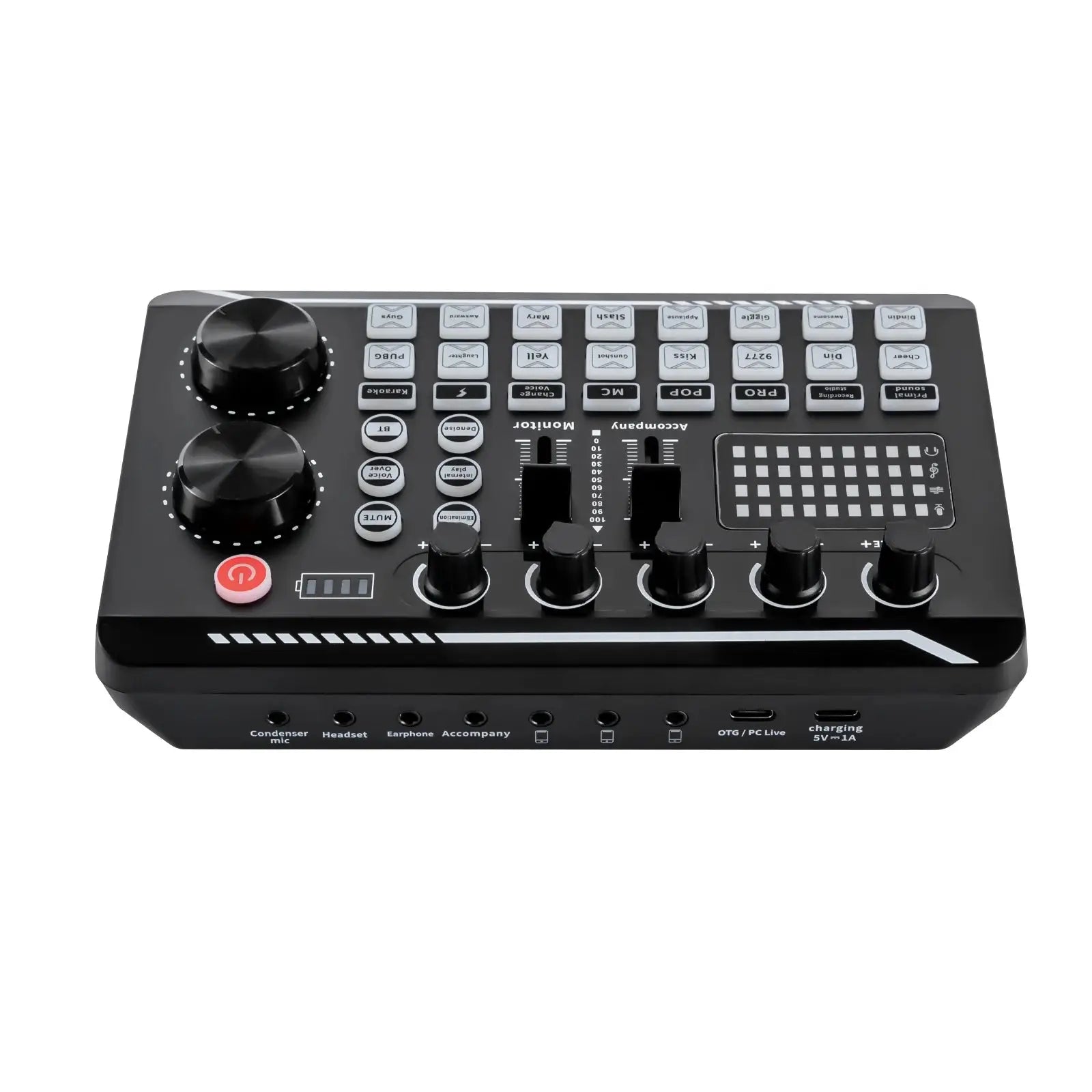 Carte Son F998 – Mixeur Bluetooth | 16 Effets | Changeur de Voix TechVisio