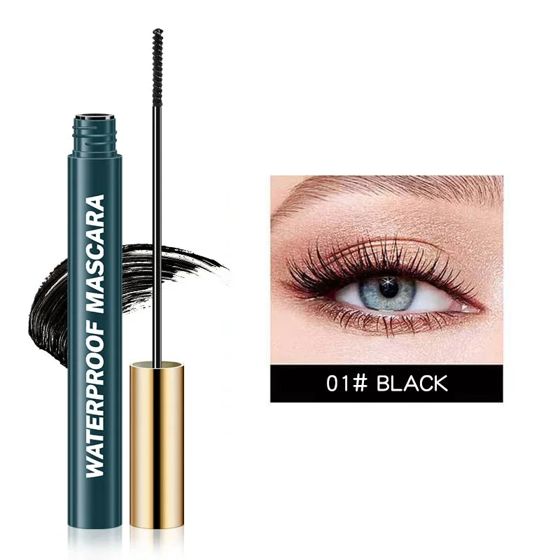 4D Mascara, Black, Waterproof, Ultra-Long, Volumizing, Long-Lasting Smudge-Proof, Perfect Festivals and Special Occasions TechVisio