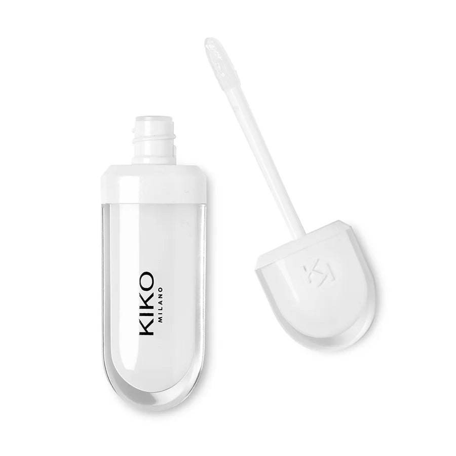Original Kiko 3D Mirror Lip Glaze Waterproof Non Fading and Non Stick Cup Gentle Bean Paste Color Fine Shiny Point Charm Red TechVisio