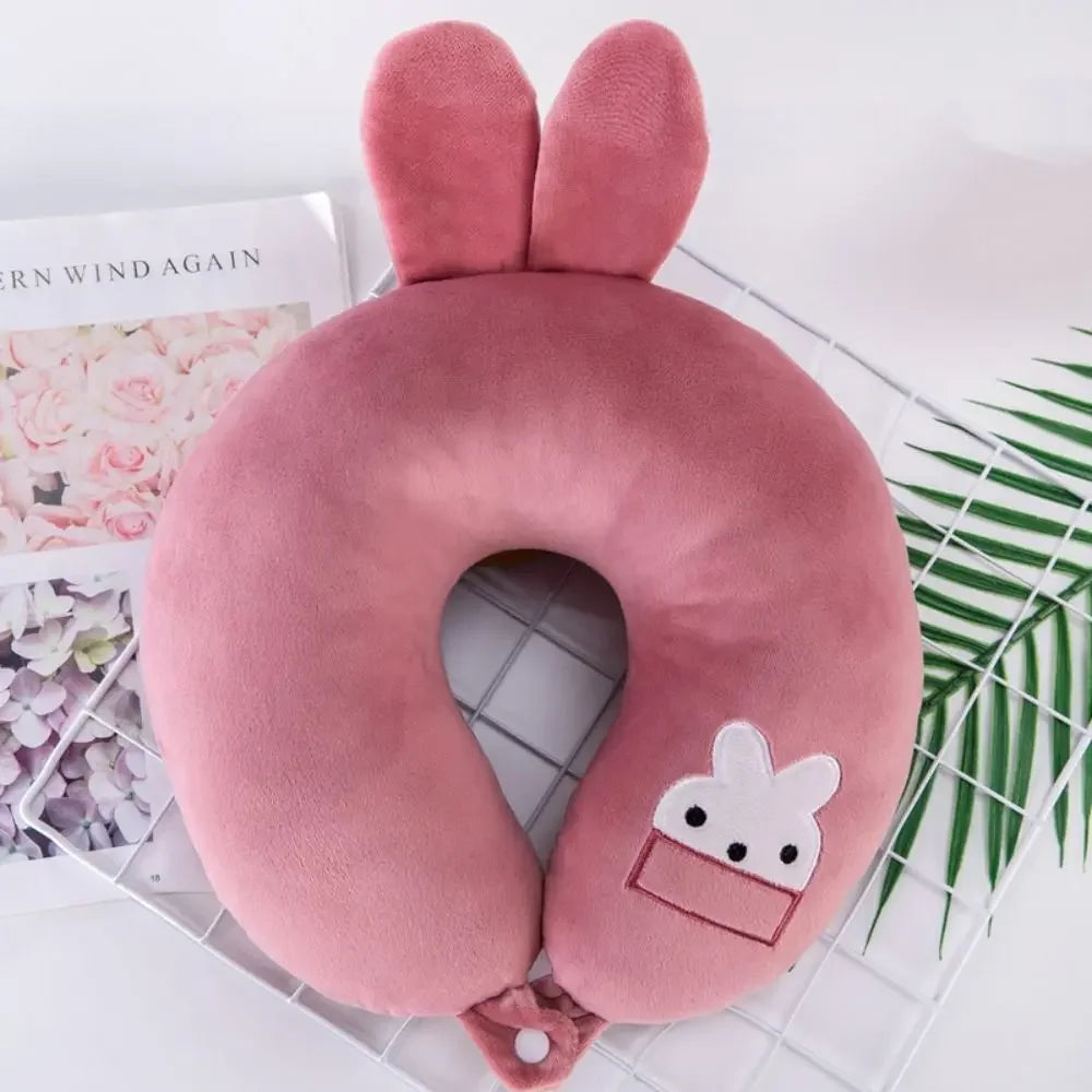 Oreiller de Voyage en U Peluche Animaux – Adulte & Enfant