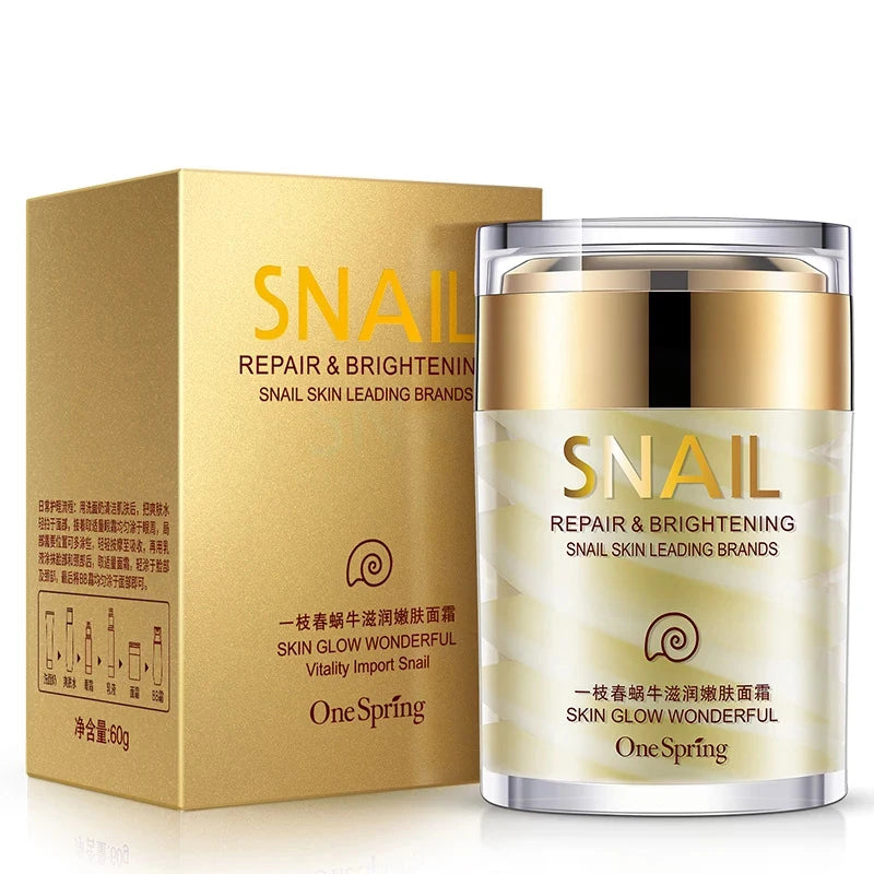 Skincare Snail Cream Collagen Cream Anti Aging Whiten Skin Face Cream Fade Dark Eye Circles Remove Eye Bags Eye Serum TechVisio