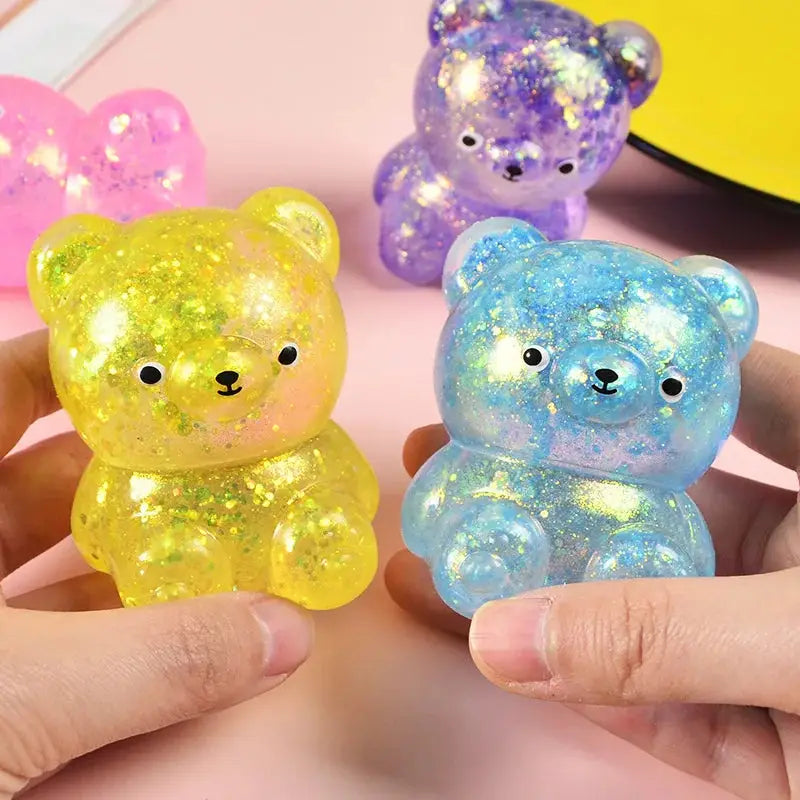 Ours Gummy Pailleté Anti-stress–Squishy Fidget Adulte & Ado Datgo