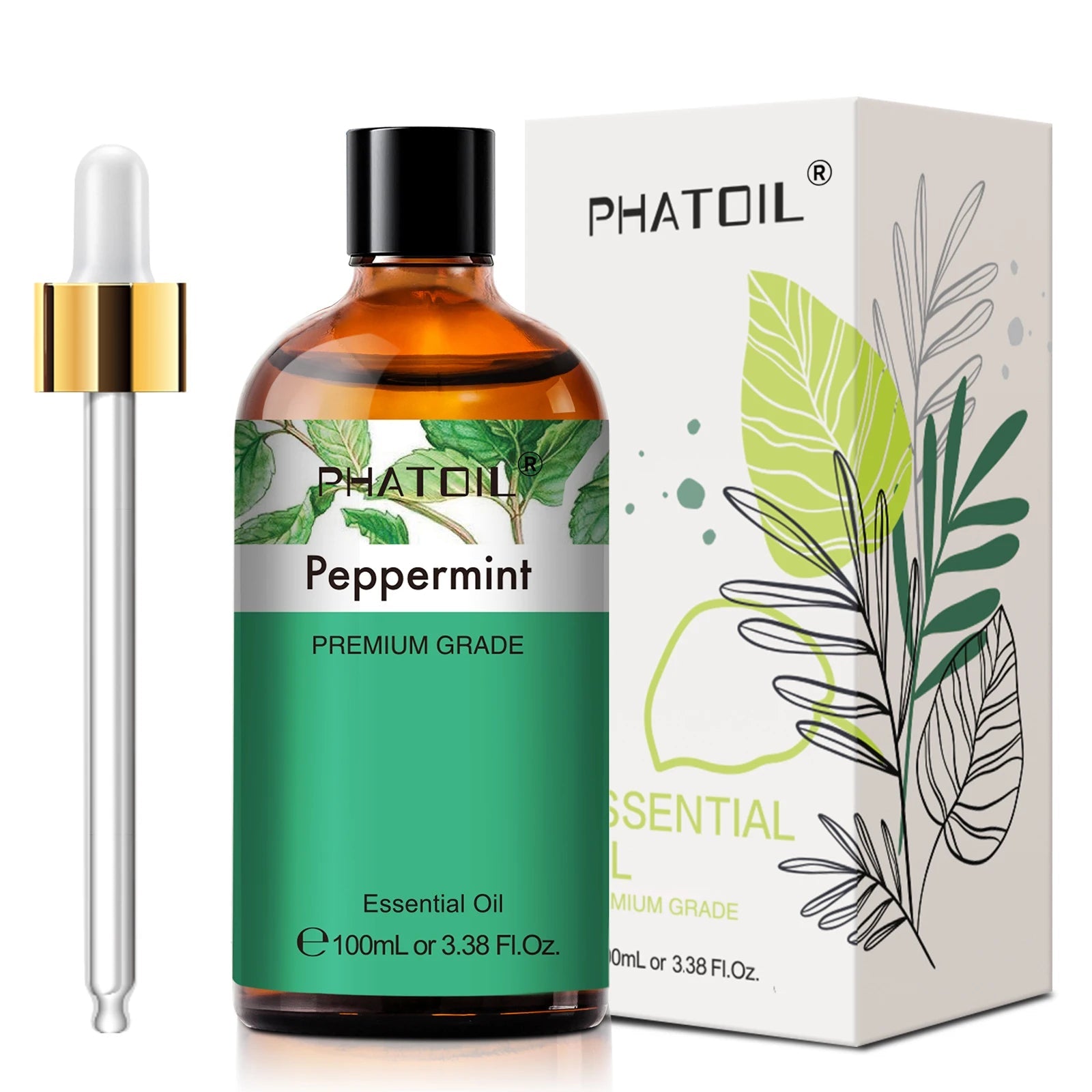 PHATOIL 100ml Pure Natural Essential Oils For Diffuser Candle Making Lavender Jasmine Vanilla Eucalyptus Aroma Essential Oil TechVisio