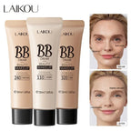 LAIKOU BB Cream 18 Hour Longlasting Liquid Foundation Waterproof Anti-acne Marks Flawless Natural Face Base Makeup Moisturize TechVisio