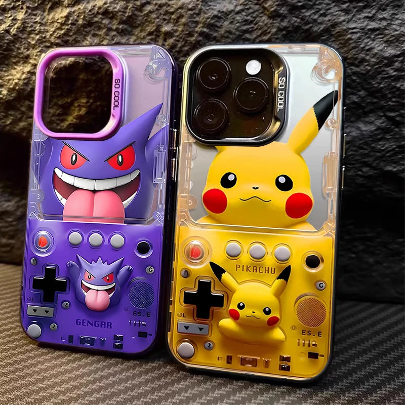 Coque Xiaomi Redmi Pokémon Pikachu & Gengar – PC Matte, Anti-Rayures, Redmi Note 9 à 14