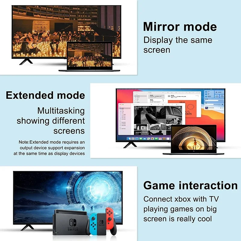 SHULIANCABLE HDMI-zu-VGA-Kabel – 1080P | Plug & Play | 1m bis 5m