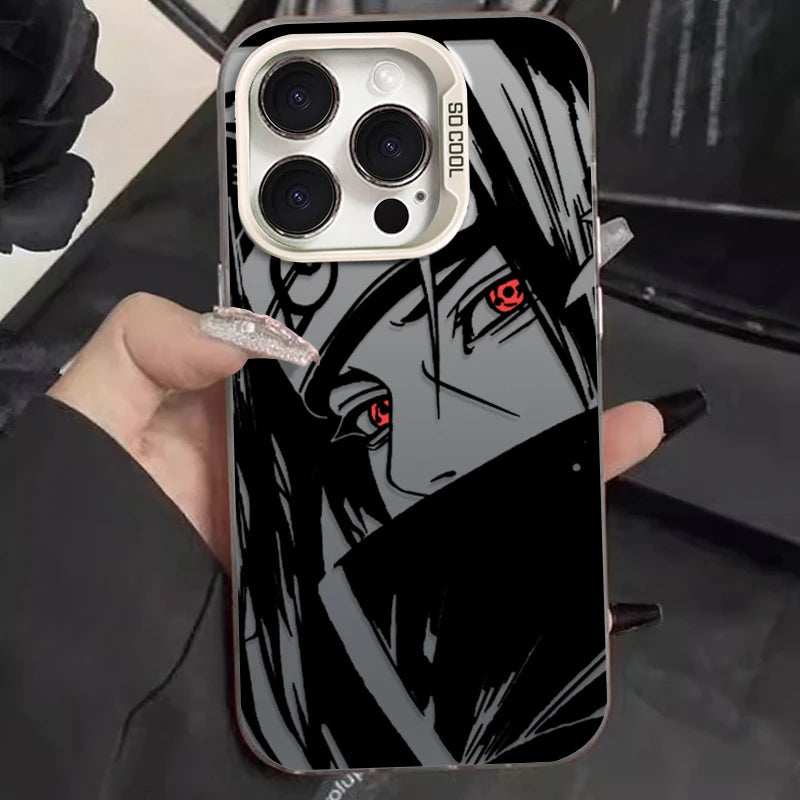 iPhone Naruto Hülle – Uchiha Itachi, PC+TPU Stoßfest, iPhone X bis 17 Pro Max