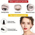 Waterproof Eyebrow Pen, Microblading Eyebrow Pencil With 4 Split Head, Natural Looking Brows Makeup ( 5 Colors) TechVisio
