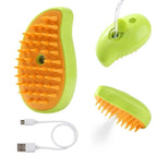 1~2pcs Steam Pet Brush 3-in-1 Massage Dog Steamy Brush Spray Beauty Tangled and Loose Hair Removal Cats Grooming Comb Dogs TechVisio