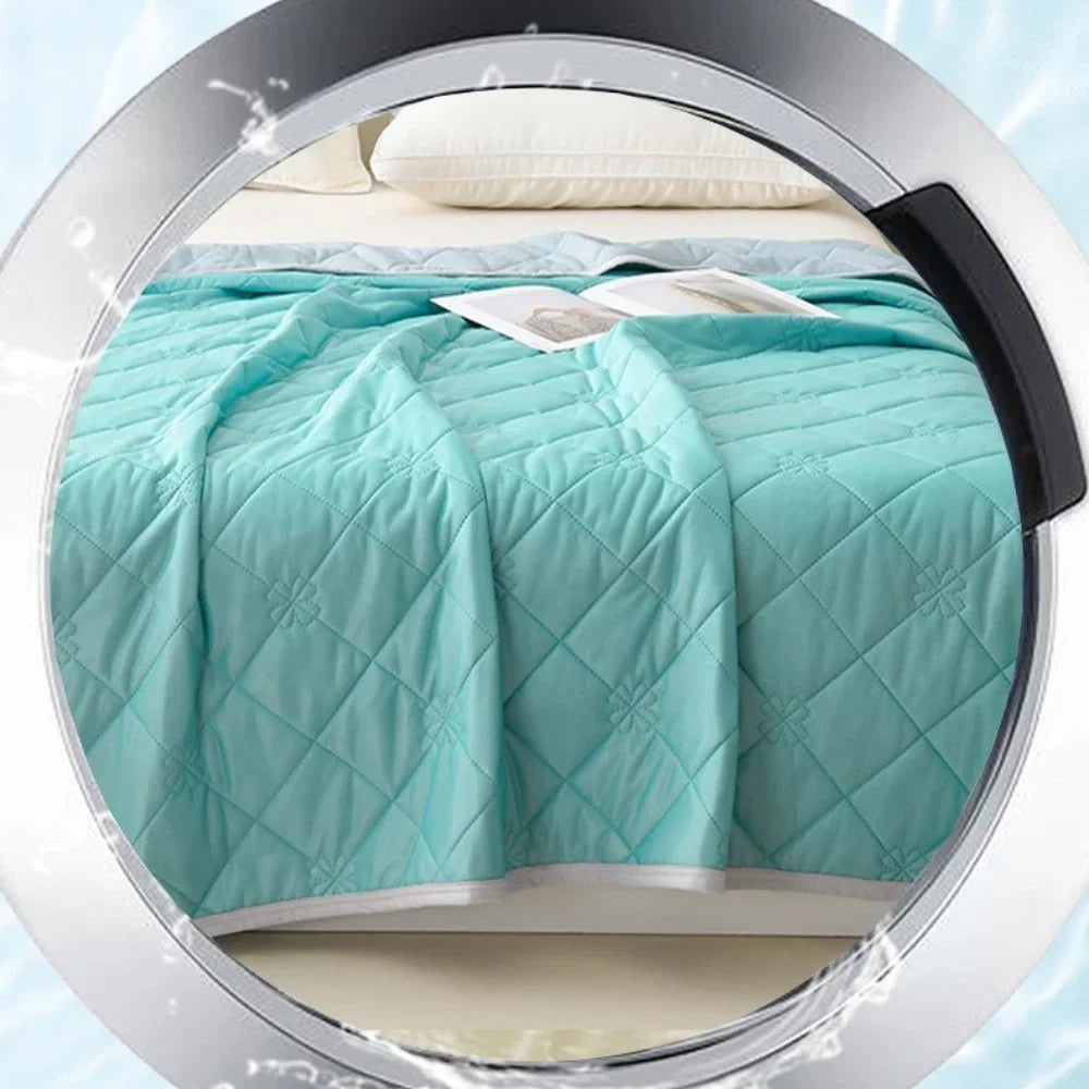 Large Cooling Blanket for SleepersDual-Sided Soft&Lightweight Summer Bedding,100% Polyester Woven Quilted Throw,Machine Washable TechVisio