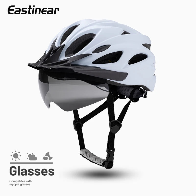 Eastinear 2025 New 4-in-1 Bicycle Helmet Super Light 18 Holes Breathable Men and Women's Outdoor Sports Cycling Equipment TechVisio