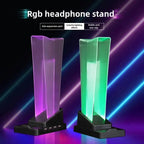 Support Casque Gaming ITLY A12 D2 PRO – RGB | Hub USB | Écran LED | Transparent TechVisio