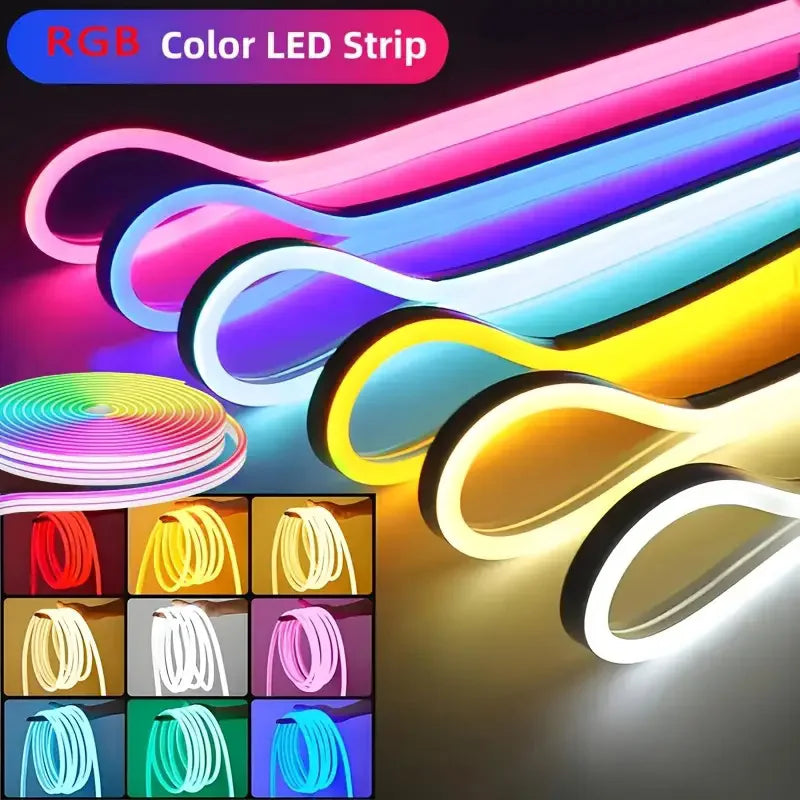 LED Neonband RGB Bluetooth 24V – IP67 | 5M-30M | Musiksynchronisation | Innen/Außen