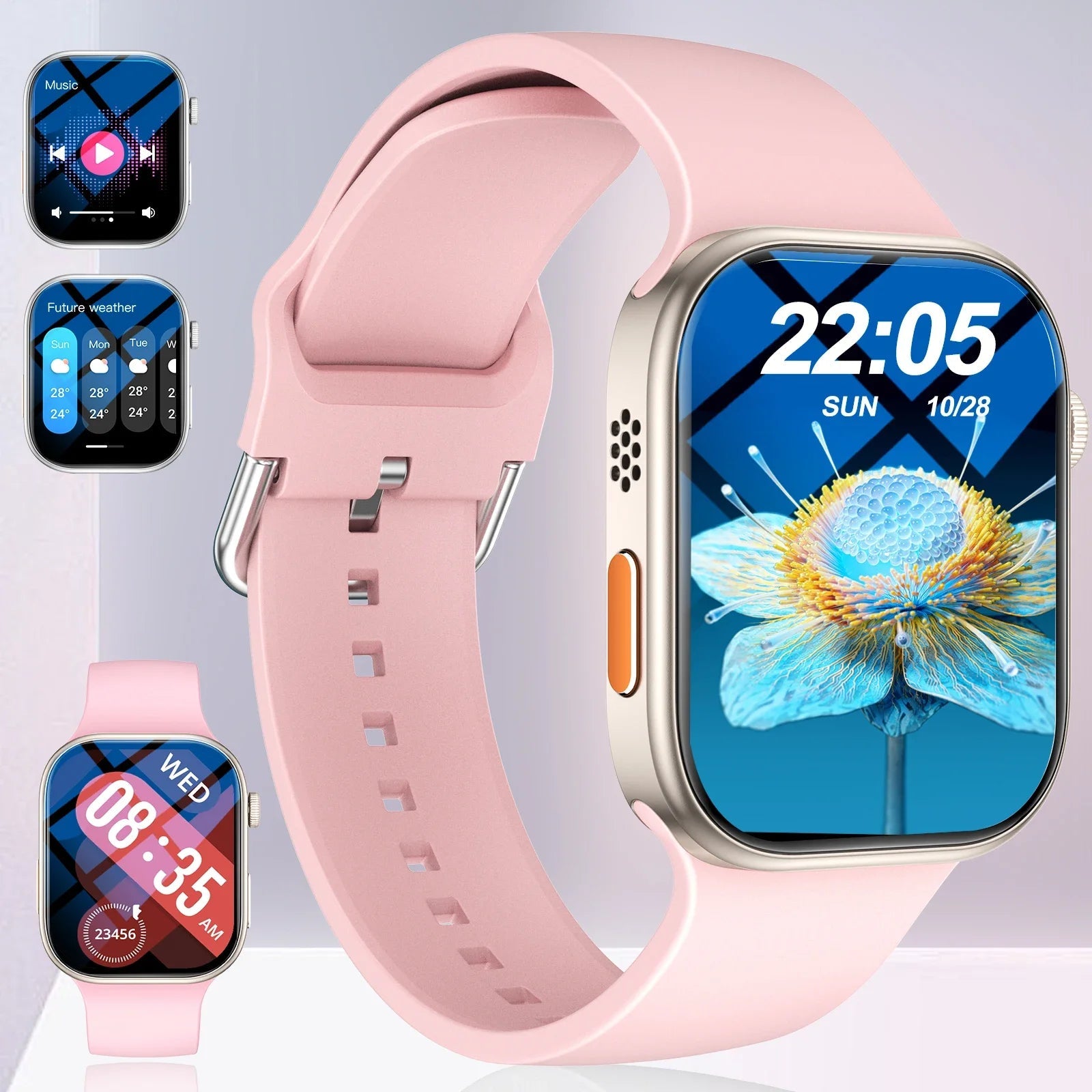 Smartwatch Appel Sans Fil Multi-Sport Notifications – Homme Femme iPhone Android TechVisio