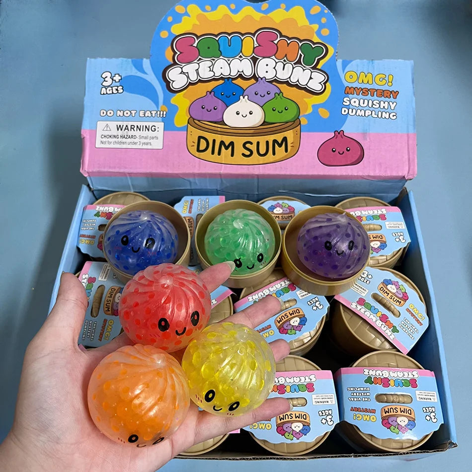 2026Hot Flash Dumpling Pressure Ball Slow Rebound Soft Pinch Decompression Toy Office Desk Decor Birthday Gift Children&Adult TechVisio