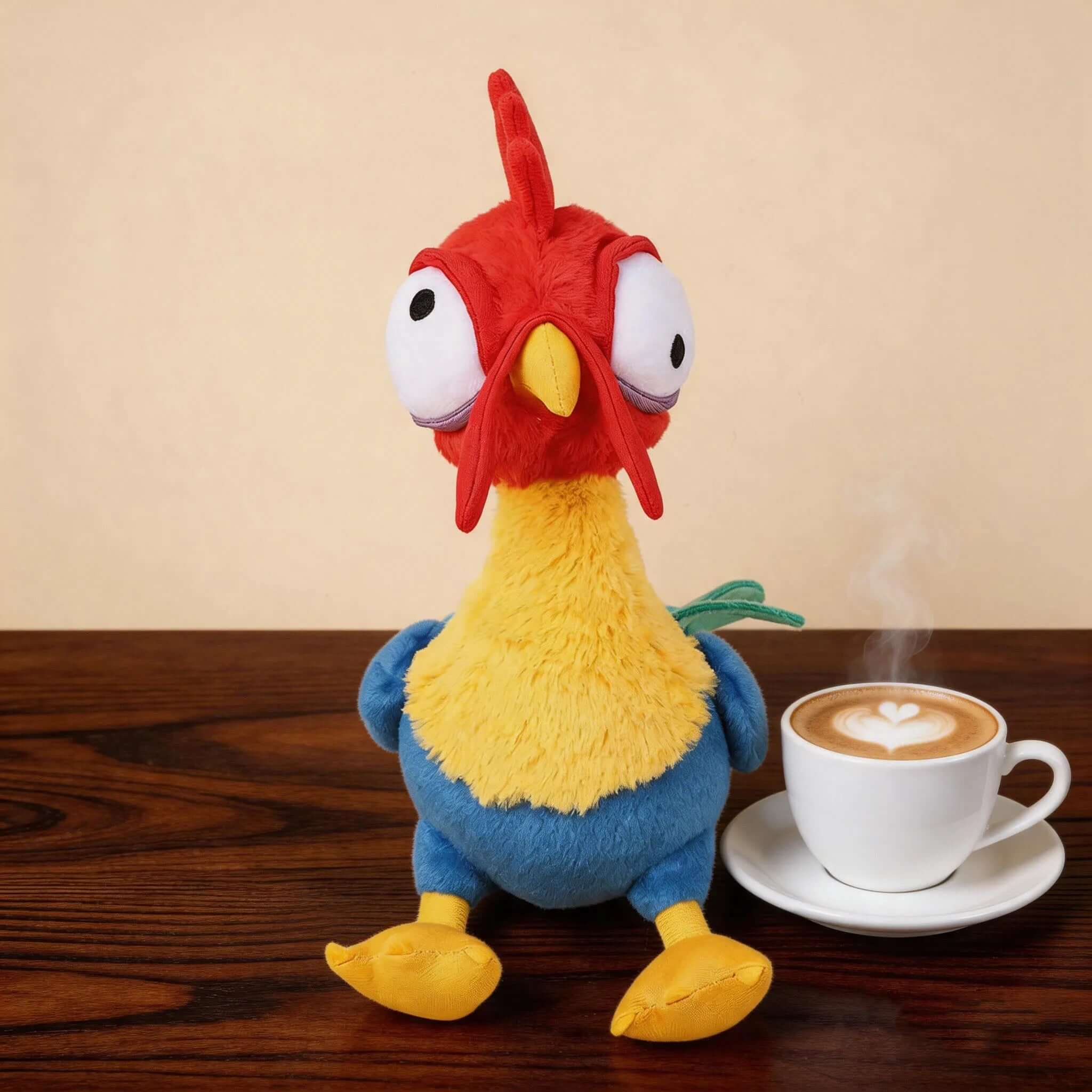 Peluche Heihei le Coq Vaiana 28cm – Doudou Film Cadeau Enfant TechVisio