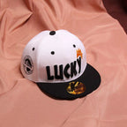 Children's Peaked Caps Lucky Baby Boys Sun Hat Embroidery Cotton Girls Baseball Cap Kids Children Hip Hop Hat 3-10 Years TechVisio