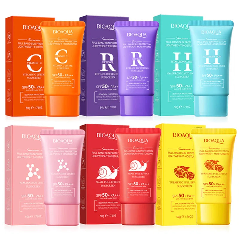 BIOAQUA Crème Solaire SPF 50 – Visage & Corps Anti-Âge BIOAQUA