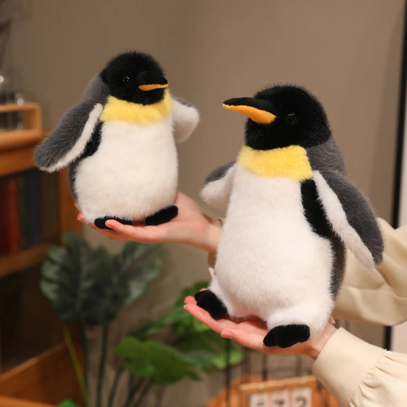 Kawaii 20/27/40cm Simulation Emperor Penguin Soft Fluffy Plush Doll Toy Antarctic Penguin Plushie Animal Toys TechVisio