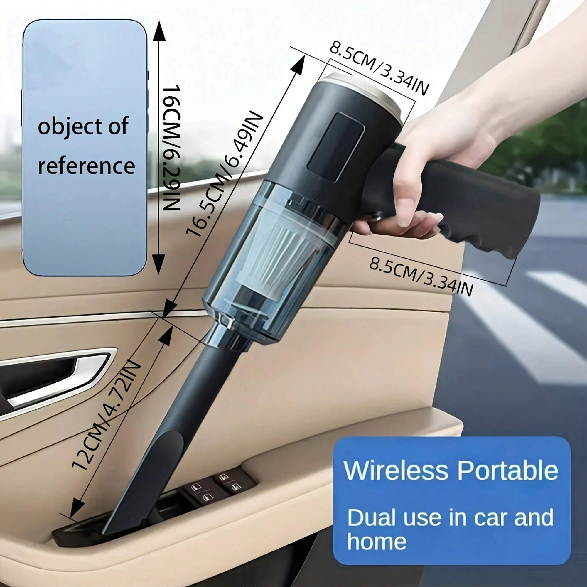3 In 1 Integrated Suction And Blowing Vacuum Combination Vacuum Cleaner USB Charging Small Car Household Vacuum Cleaner TechVisio