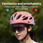 Eastinear 2025 New 4-in-1 Bicycle Helmet Super Light 18 Holes Breathable Men and Women's Outdoor Sports Cycling Equipment TechVisio