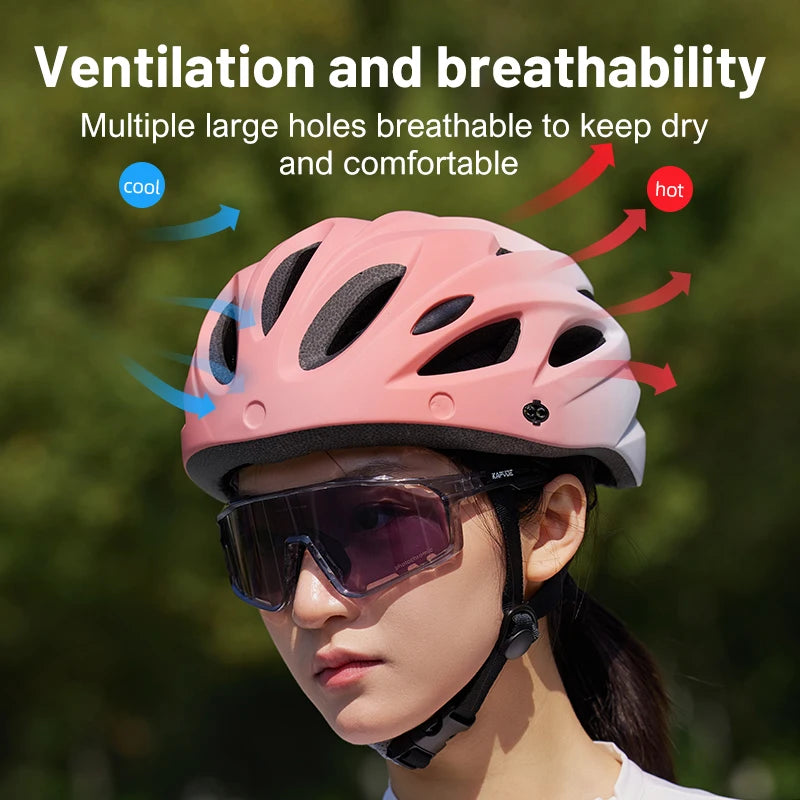 Eastinear 2025 New 4-in-1 Bicycle Helmet Super Light 18 Holes Breathable Men and Women's Outdoor Sports Cycling Equipment TechVisio