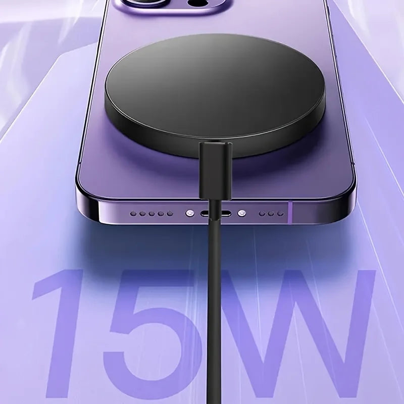 Mini Magnetic Wireless Charger Phone Pad For Magsafe iPhone 17 16 15 14 13 12 Pro Max Airpods 4 Pro Magnet Fast Charging Station TechVisio
