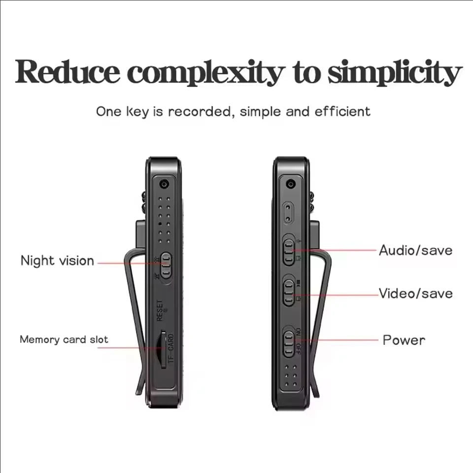 1080P HD Mini Camera Portable Small Digital Video Recorder Surveillance Camcorder Night Vision Video Police BodyCam Infrared TechVisio