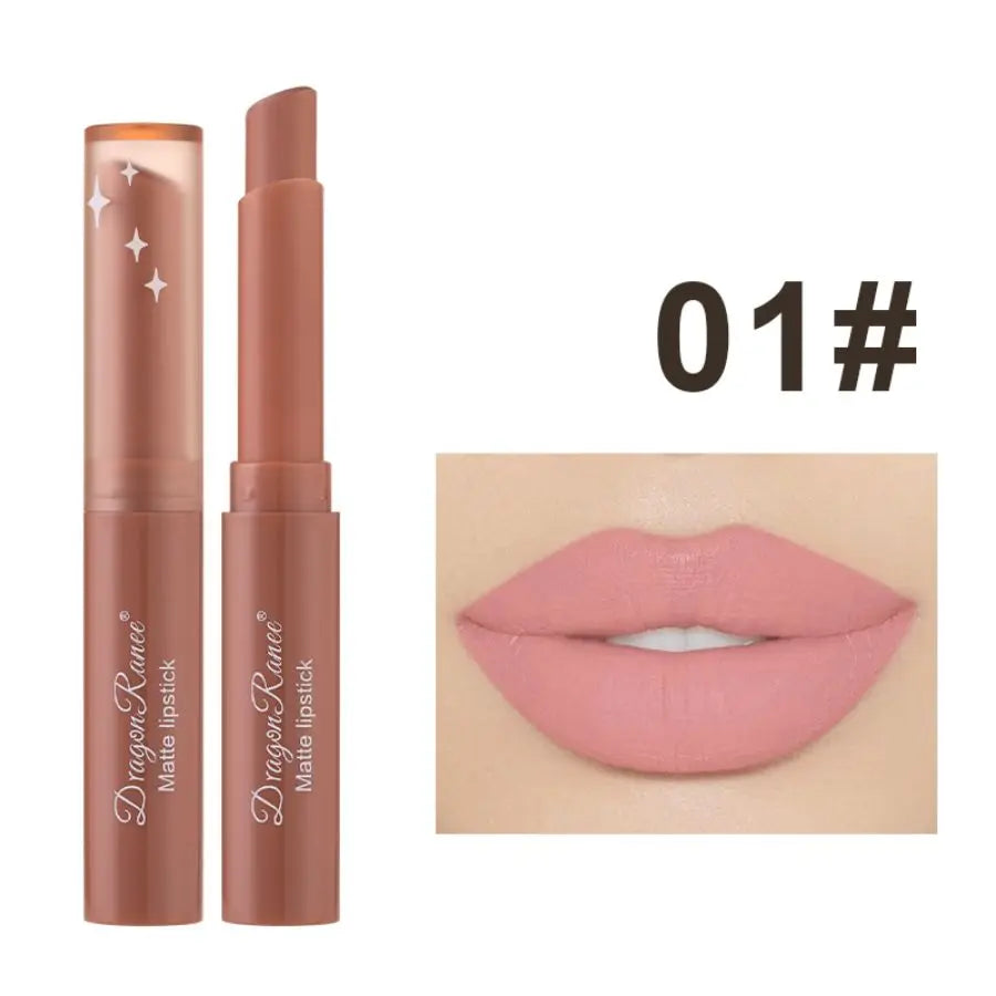 Rouge à Lèvres Mat Velours Waterproof – 12 Teintes TechVisio