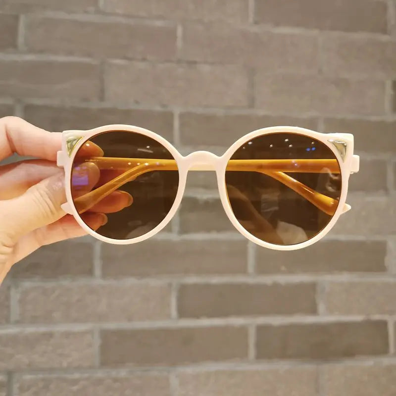 Girls Boys Cute Animal Cartoon Ears Sunglasses Outdoor Sun Protection Children Lovely Vintage Sunglasses Protection Classic Kids TechVisio