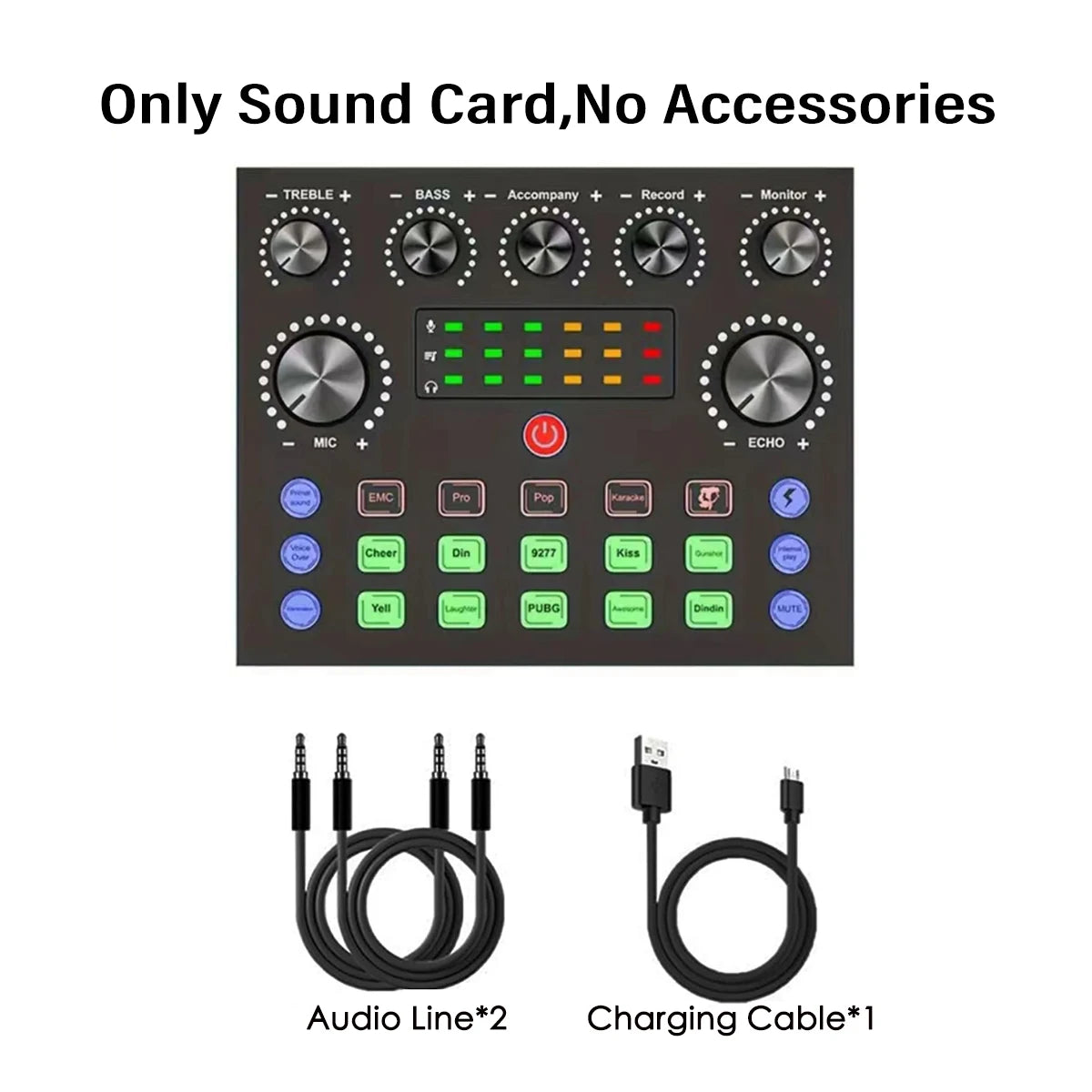 V8S Streaming Kit – Dual DSP Sound Card | BM-800 Mic | BT 5.0