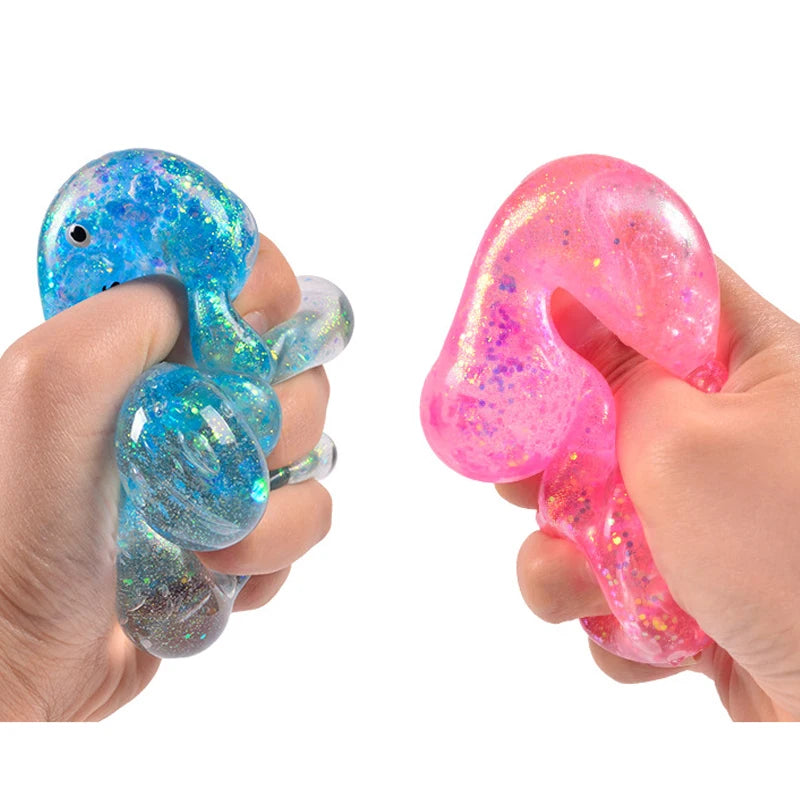 Squishy ours gummy pailleté anti-stress – couleur aléatoire, lot de 1, 2 ou 3