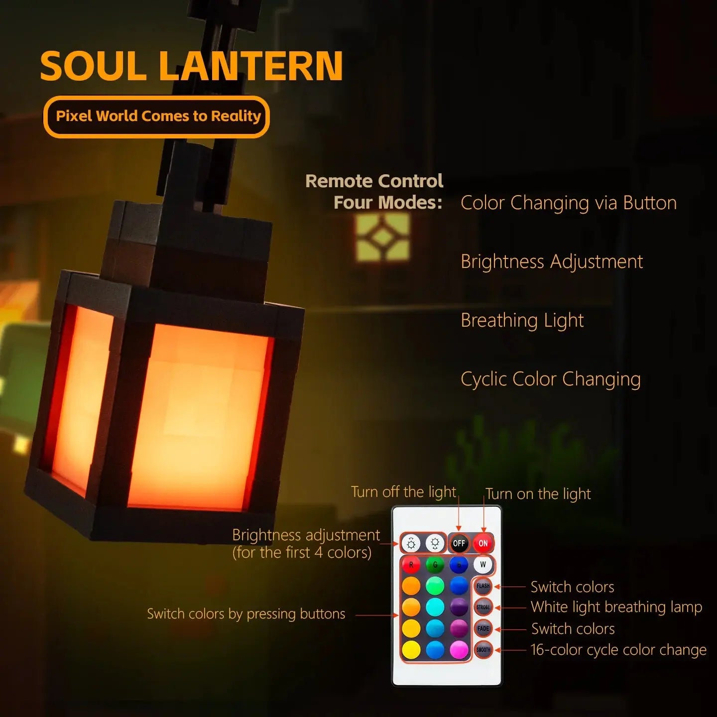 Lanterne Pixel LED 16 Couleurs – Veilleuse DIY USB TechVisio