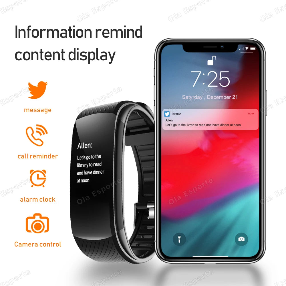 Bracelet Connecté Fitness Tracker – Cardio, Sommeil, GPS