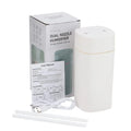 Humidificateur Double Buse 600ml – LED, Aromathérapie, 6-12h, USB TechVisio