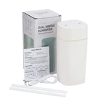 Humidificateur Double Buse 600ml – LED, Aromathérapie, 6-12h, USB TechVisio