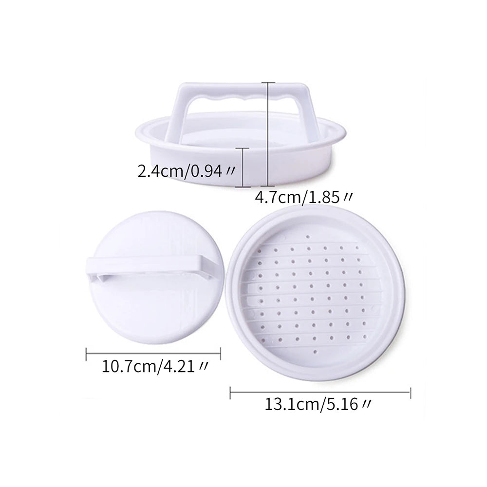 1pc Hamburger Press Stuffed Burger Press Plastic Meat Grill Party BBQ Burger Maker Mould Hamburger Maker Kitchen Tool TechVisio