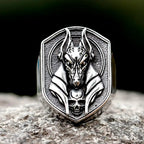 Bague Anubis Dieu Égyptien Vikingar Lin