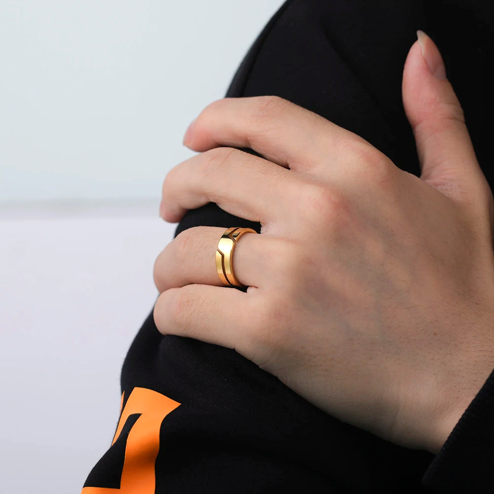 Bague Acier Inoxydable – 3,99€ Seulement • Anti-Allergie • Ne Rouille Jamais