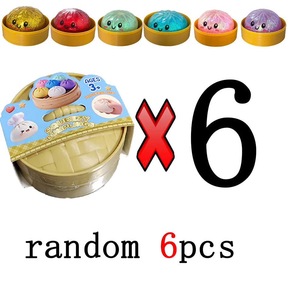 Squishy Anti-Stress Bao Ravioli – Fidget Toy TPR, Slow Rising