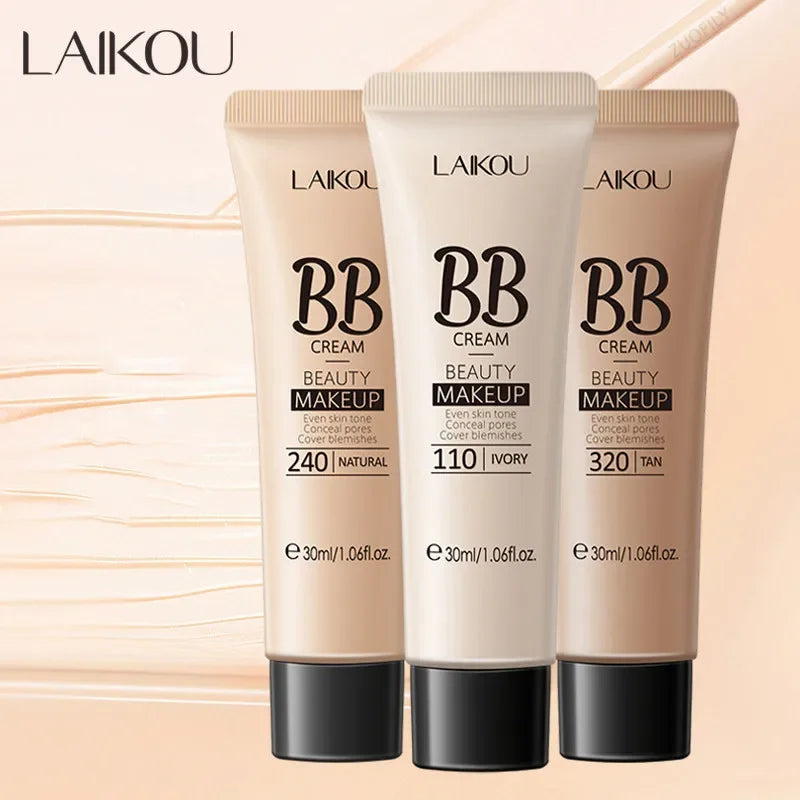 BB Cream Base Makeup Long Lasting Waterproof Brighten Skin Tone Cover Blemishes 30ml Concealer Foundation Liquid Face Makeup TechVisio