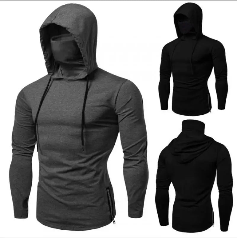 2026 Men Solid Color Hoodies Autumn Leisure Fitness Sweatshirt Men's Thin Sweater Hooded Long-Sleeved Hoodie M-5XL TechVisio