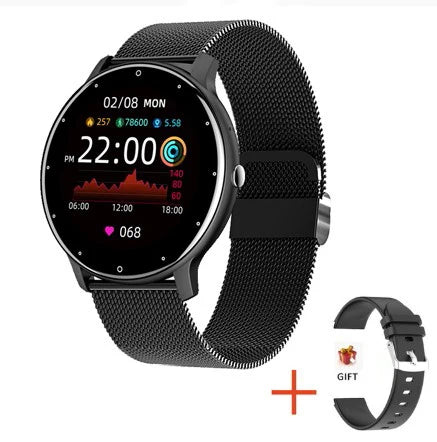 Montre Connectée Sport & Santé – Écran Tactile, FC, SpO2, Bluetooth 5.0