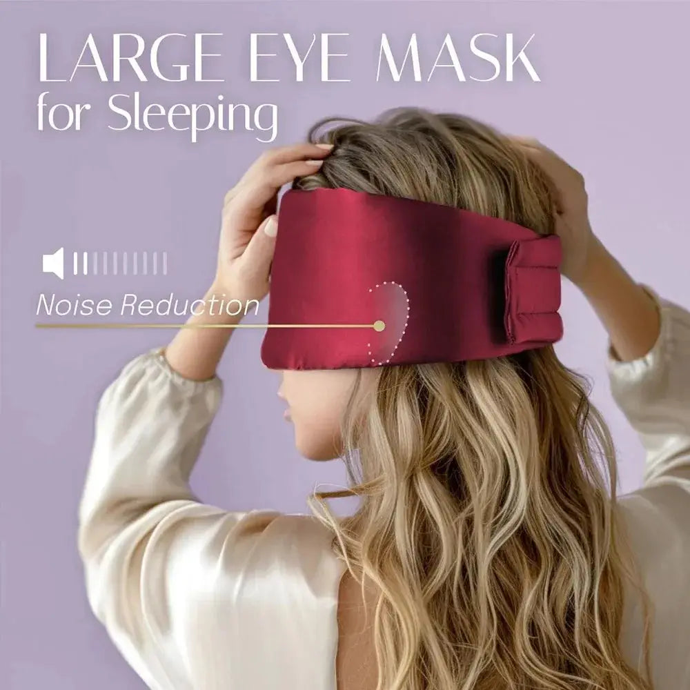 Masque Sommeil Soie de Mûrier 100% – Anti-Rides | Occultant | 6 Coloris TechVisio