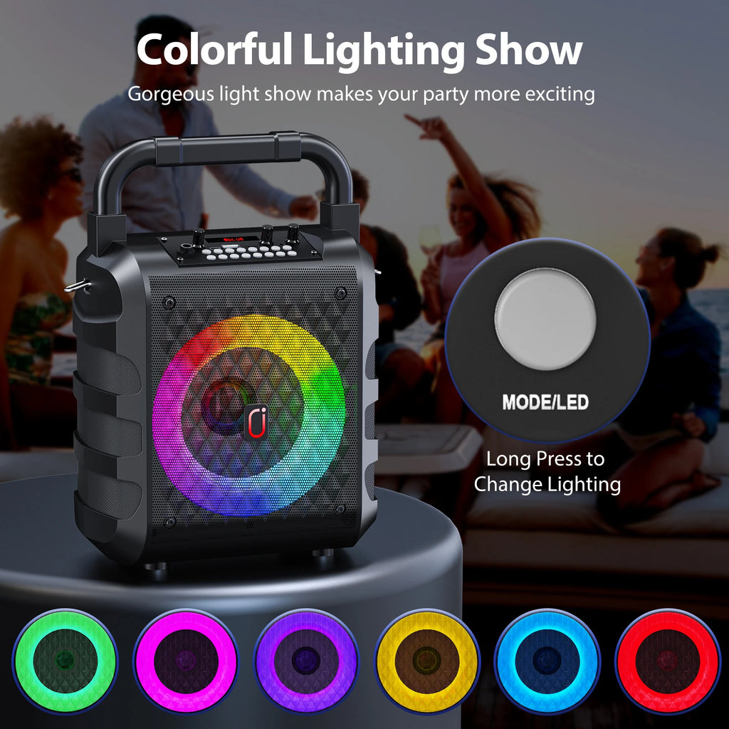 Enceinte Karaoké FanFun T18T – 60W | Subwoofer 6,5" | BT 5.3 | 8h