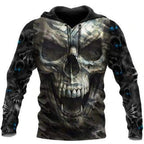 Vintage Skull 3D Print Hoodie Men/Women Casual Fashion Hoodies 2026 Pullover Sweatshirts Oversized Unisex Men Coat TechVisio
