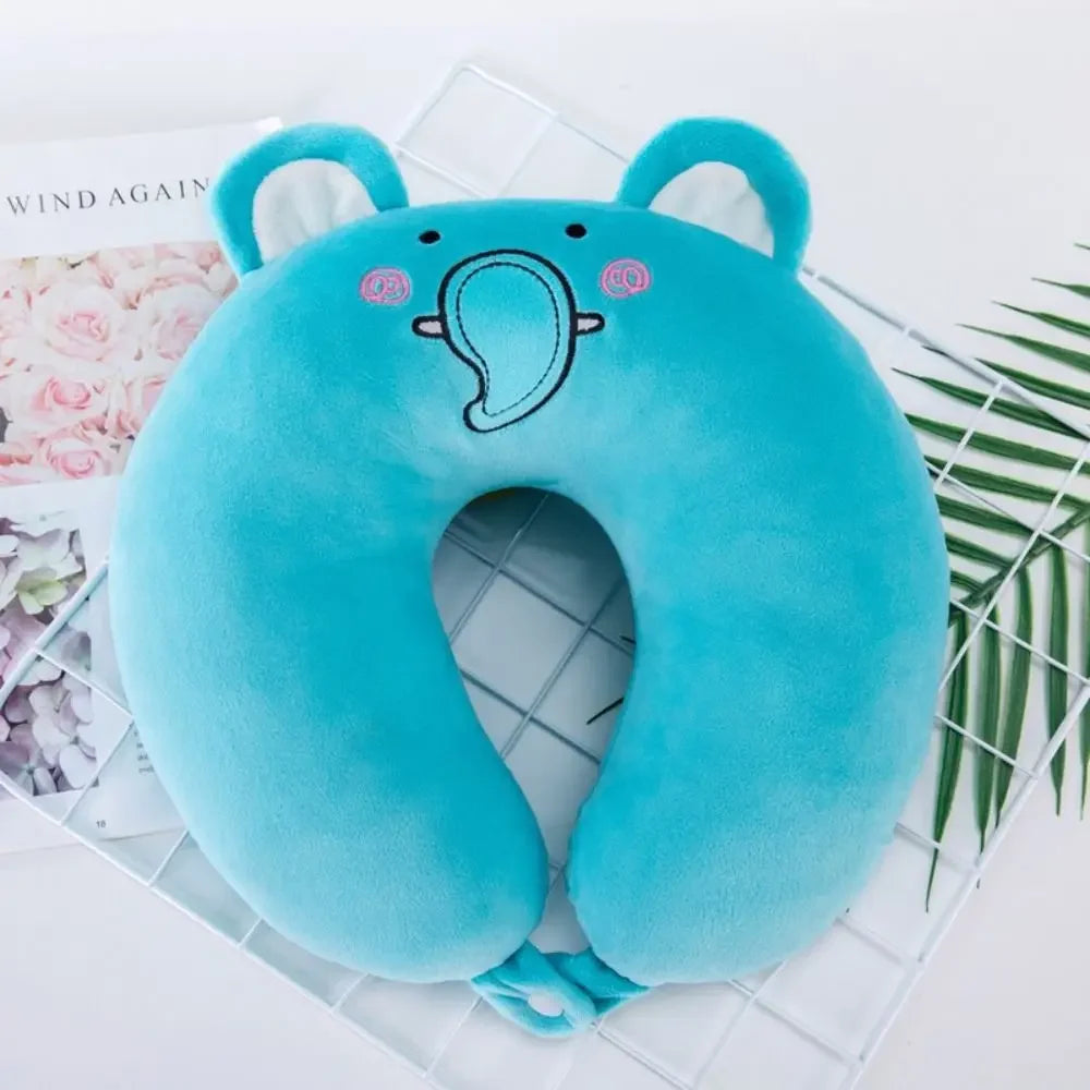 Oreiller de Voyage en U Peluche Animaux – Adulte & Enfant