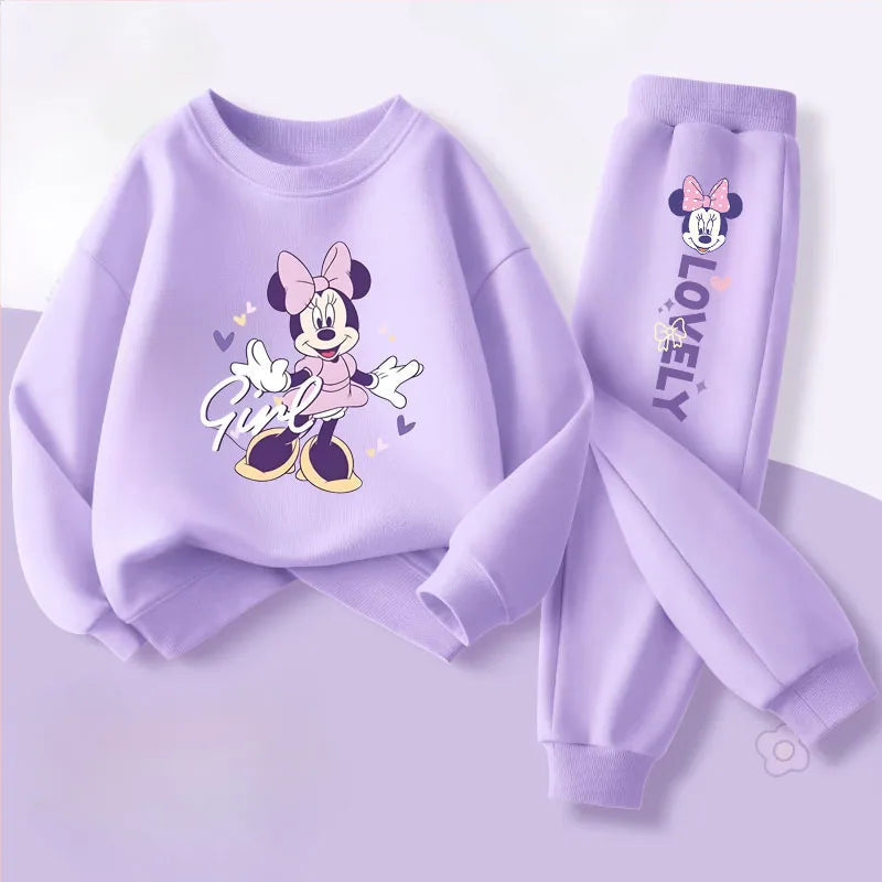 Spring Autumn New Style Children's Clothing Sets Baby Girls O Neck Sweatshirt Pants Two Piece Set Kids Breathable Thin Tracksuit TechVisio