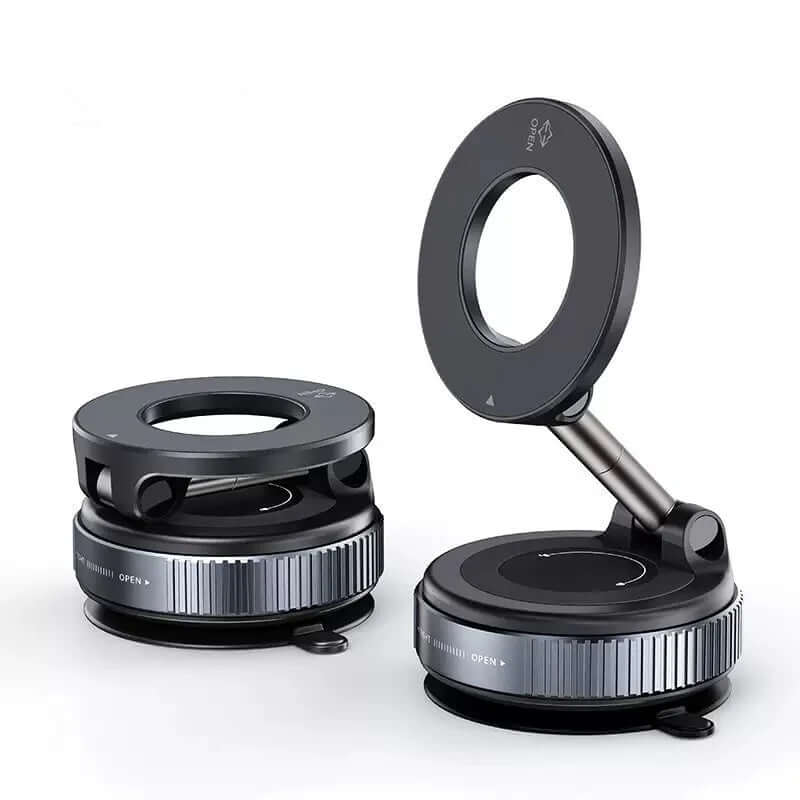 Vacuum Magnetic Car Phone Stable Dashboard  Adsorption  Anti-Shake Mobile StandUniversal For Cars Safe Driving Access TechVisio