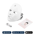 Rechargeable Facial LED Mask 7 Colors LED Photon Therapy Skin Rejuvenation Anti Acne Wrinkle Removal Beauty Mask Skin Brightenin TechVisio